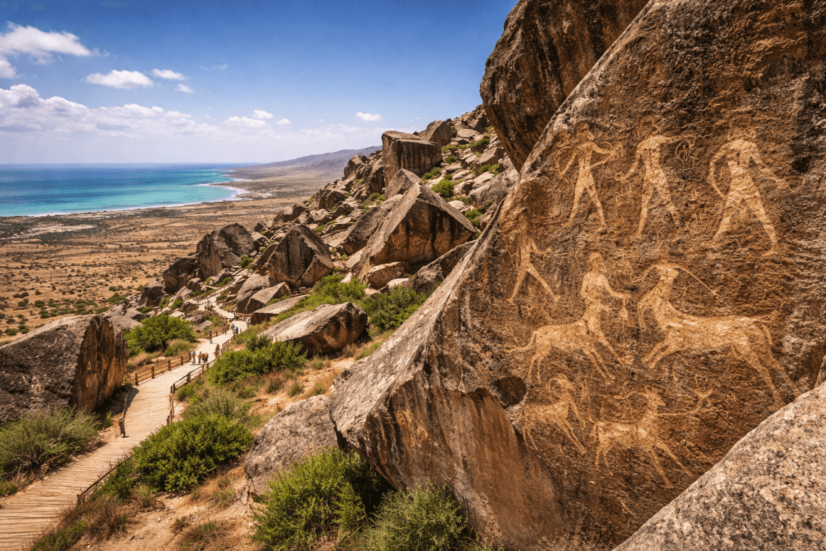 Gobustan Rock Art & Mud Volcano Tour